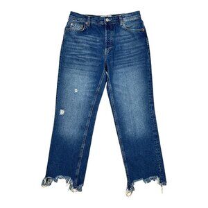 Free People We The Free Maggie Mid Rise Straight Leg Jeans 27